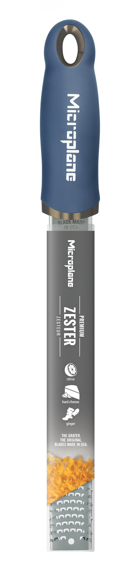 Microplane Premium Zester Reibe Denim blau