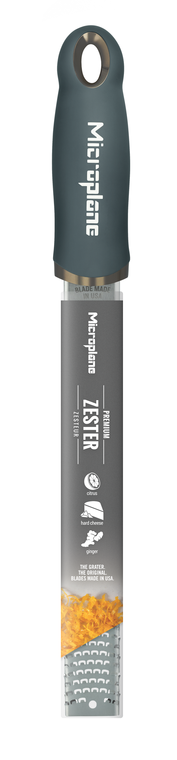 Microplane Premium Zester Reibe Anthrazit grau