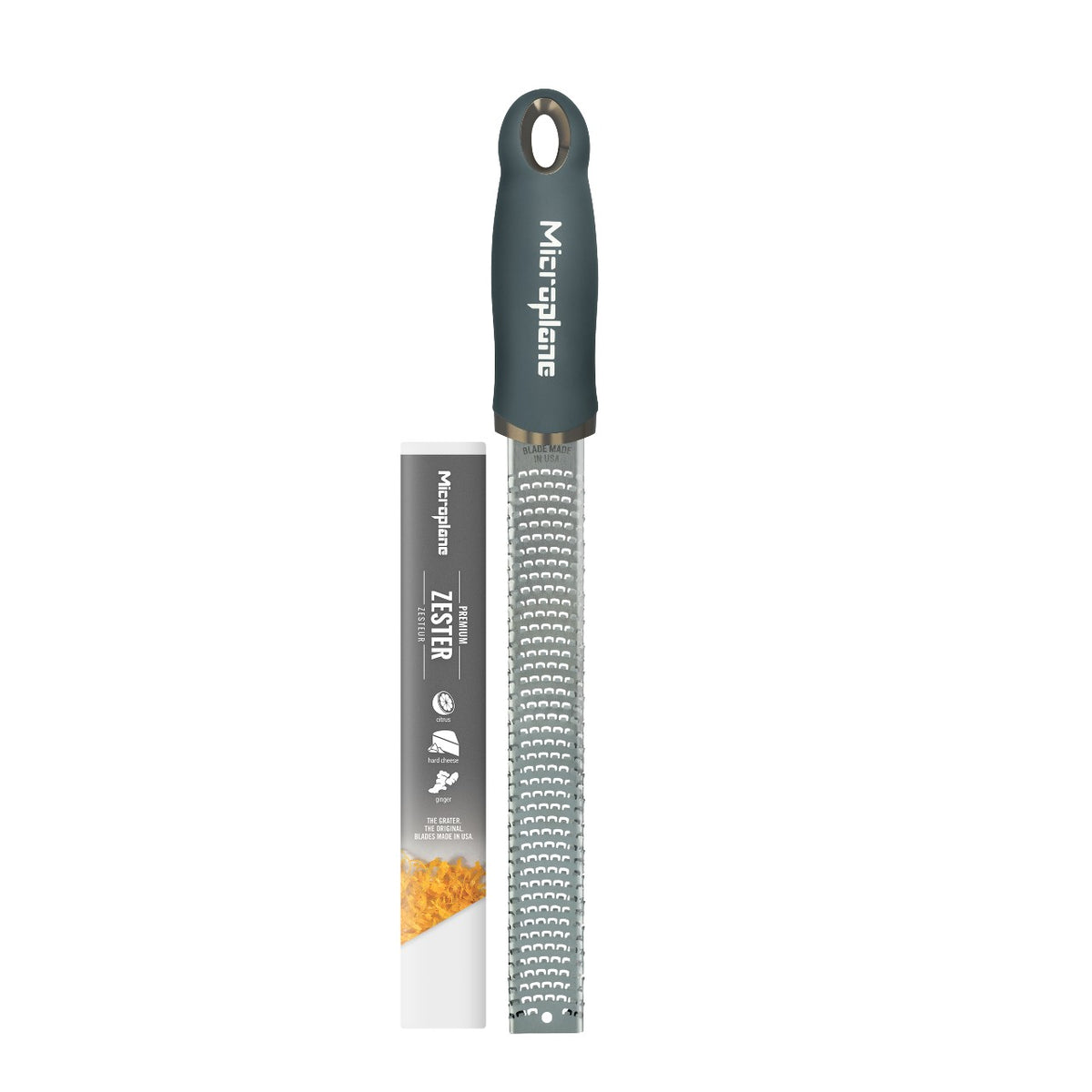 Microplane Premium Zester Reibe Anthrazit grau