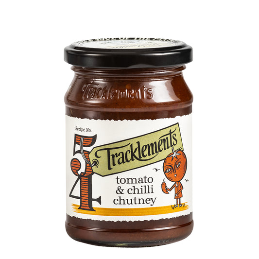 Tracklements  Chutney mit Tomaten & Chili 250g - tomato & chili chutney aus England KURZES MHD 04/2026